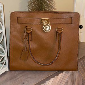 Michael Kors Hamilton Large Leather Satchel